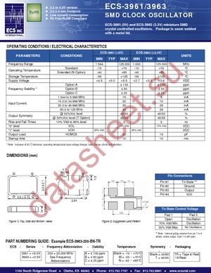 ECS-3963-270-BN-TR datasheet  